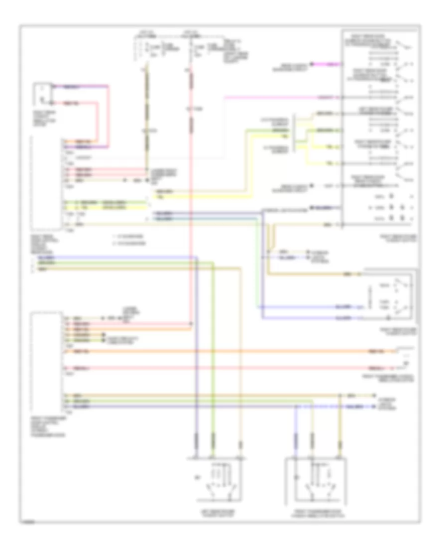 Power Windows Wiring Diagram (2 of 2) for Audi A6 Premium 2014