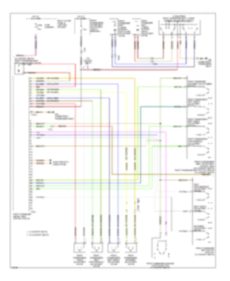 Memory Seat Wiring Diagram (3 of 4) for Audi A6 Premium 2014
