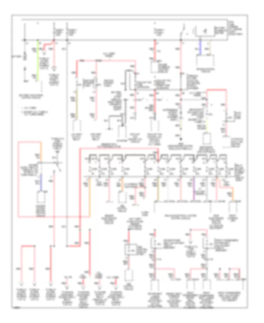 Power Distribution Wiring Diagram 1 of 10 for Audi A6 Premium 2014