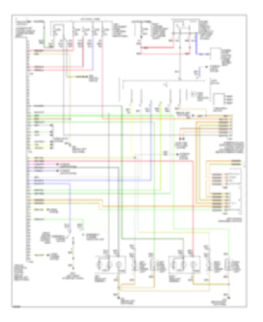 Exterior Lights Wiring Diagram 1 of 2 for Audi A8 Quattro 2007
