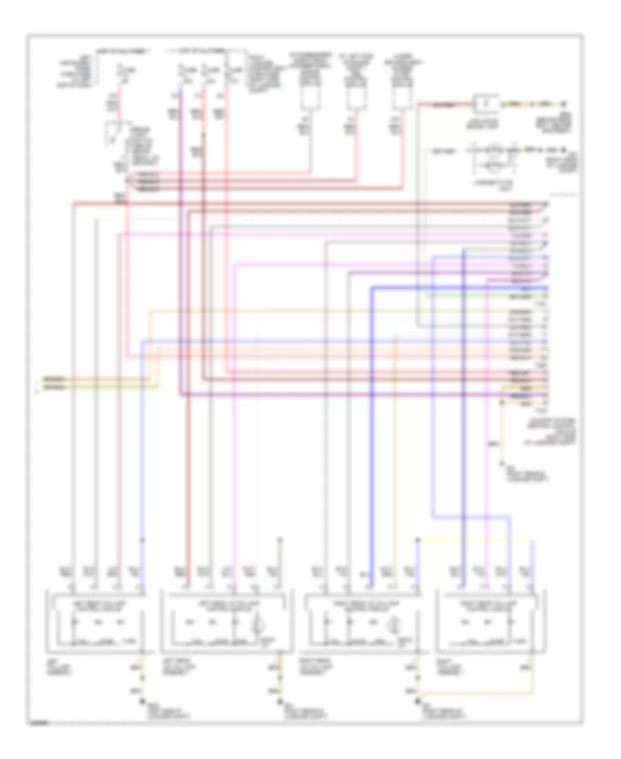 Exterior Lights Wiring Diagram (2 of 2) for Audi A8 Quattro 2007