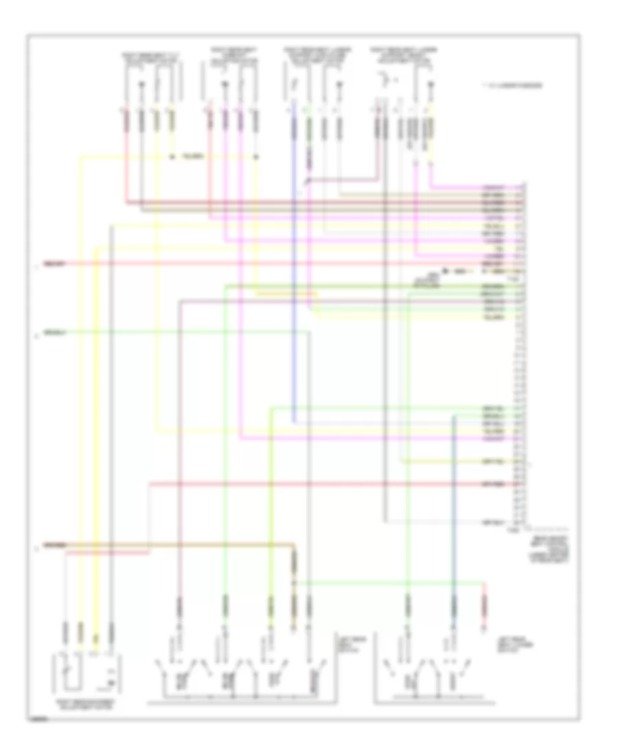 Memory Rear Seat Wiring Diagram (2 of 2) for Audi A8 Quattro 2007