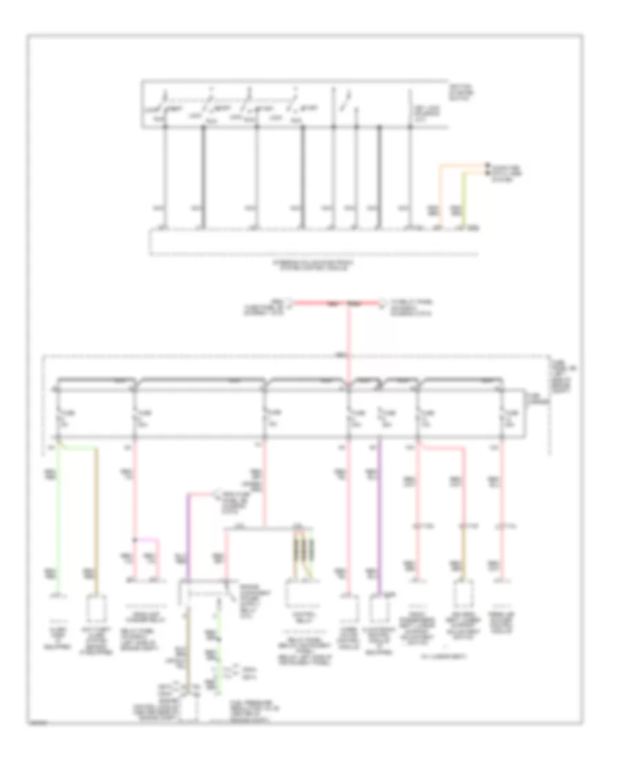 Power Distribution Wiring Diagram 4 of 6 for Audi TT RS 2012