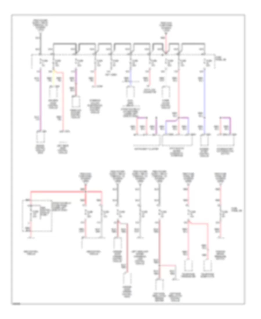 Power Distribution Wiring Diagram 3 of 6 for Audi A6 3 2 2010