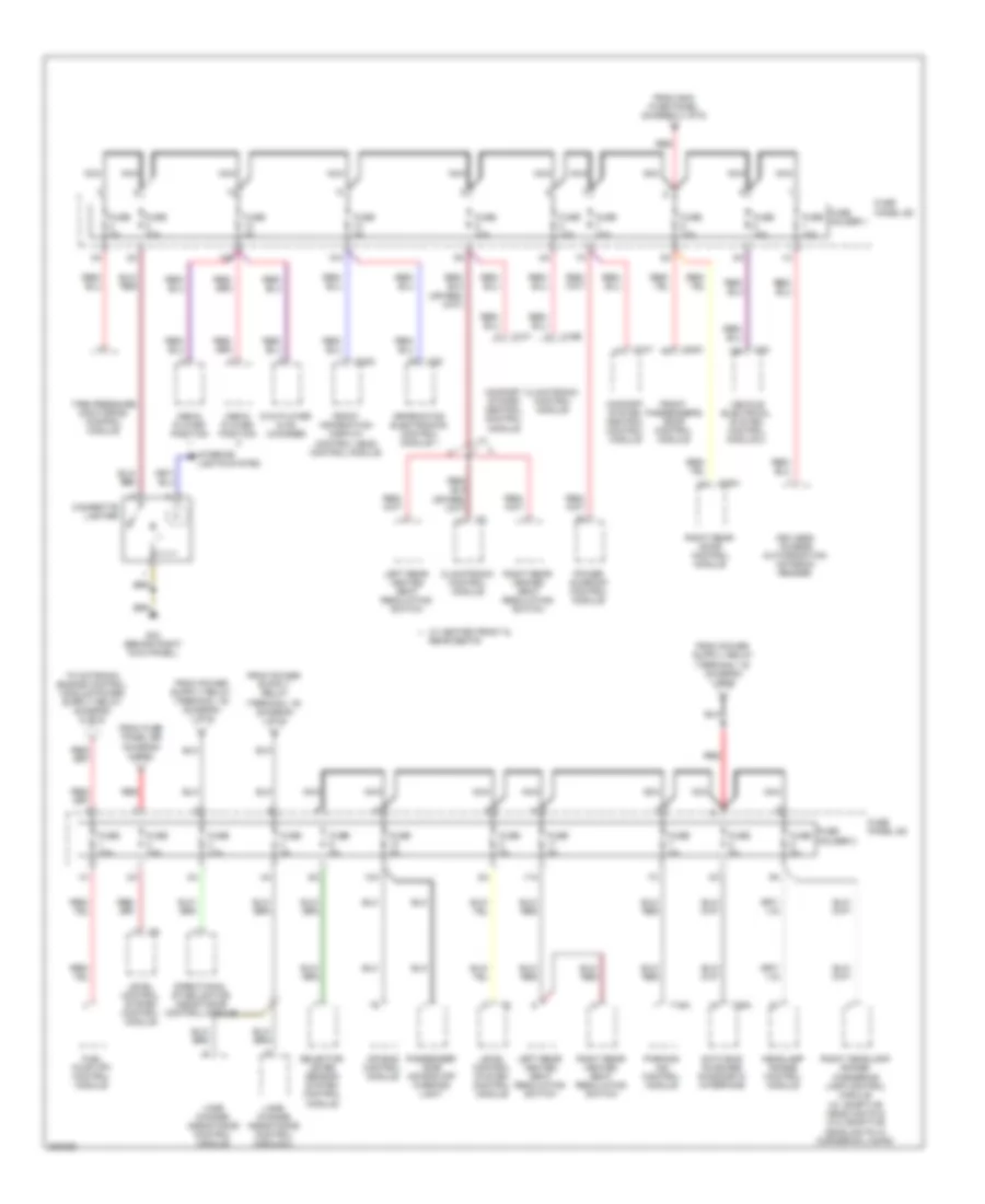 Power Distribution Wiring Diagram 4 of 6 for Audi A6 3 2 2010