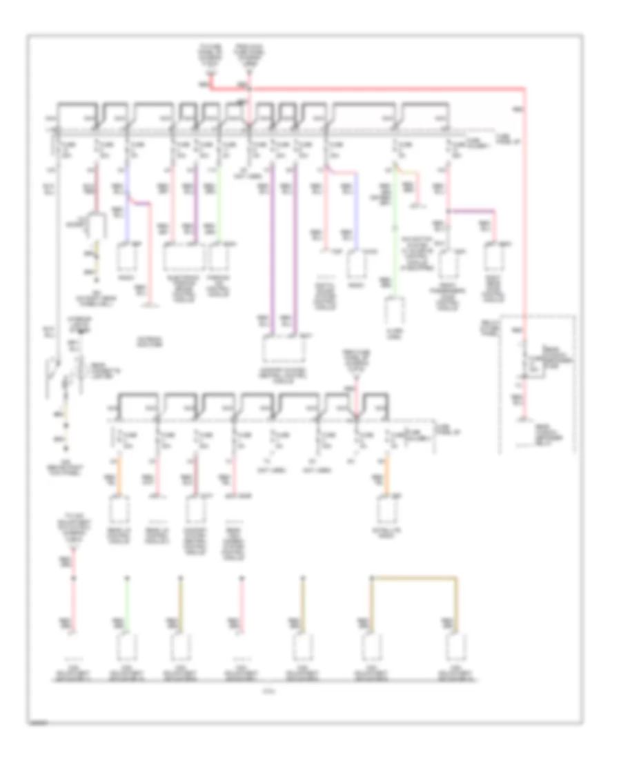 Power Distribution Wiring Diagram 5 of 6 for Audi A6 3 2 2010