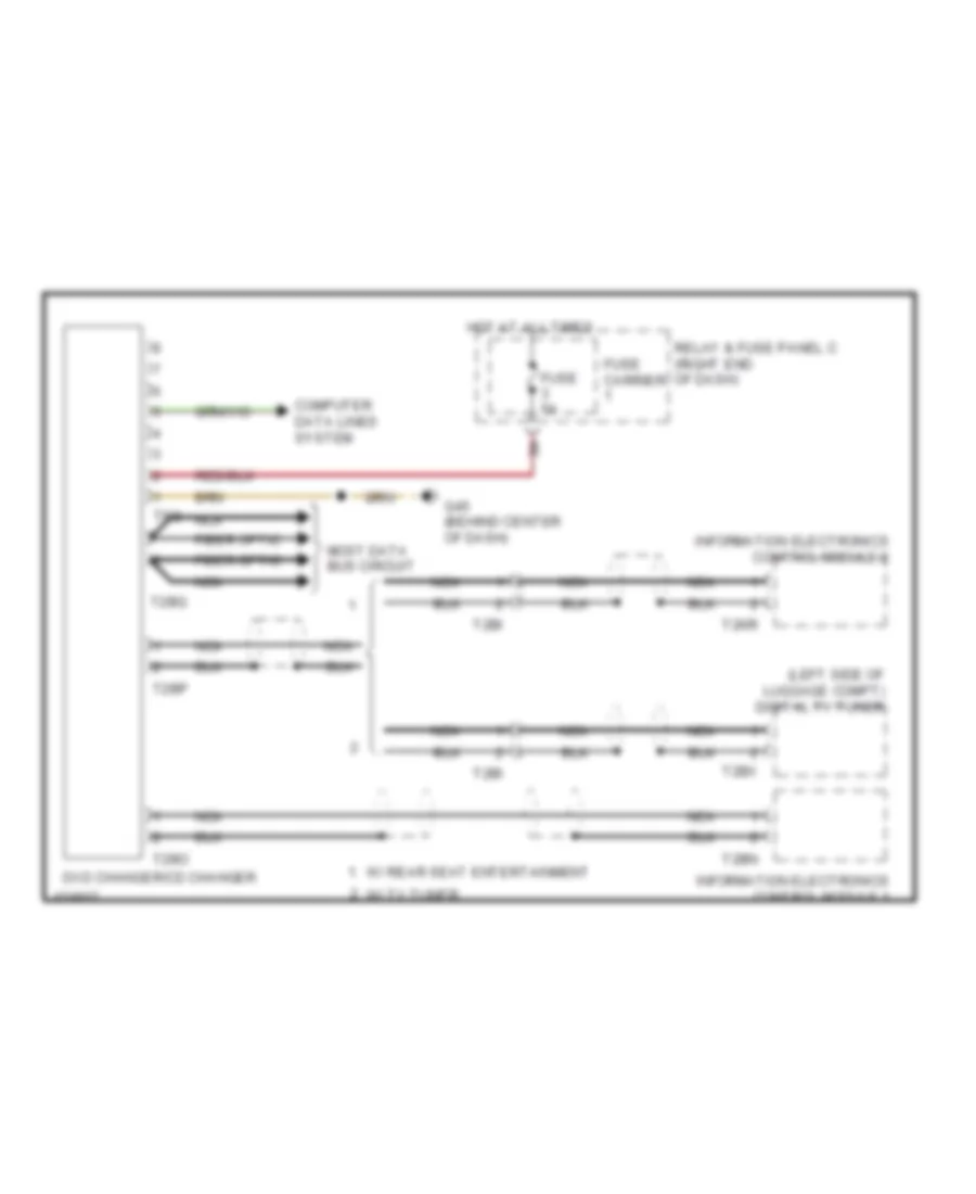 CD DVD Changer Wiring Diagram for Audi A6 Premium Plus 2014