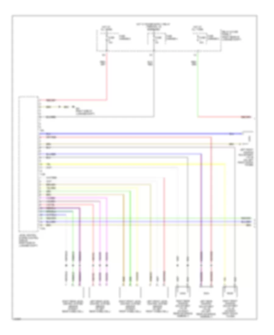 Electronic Suspension Wiring Diagram 1 of 2 for Audi A6 Premium Plus 2014