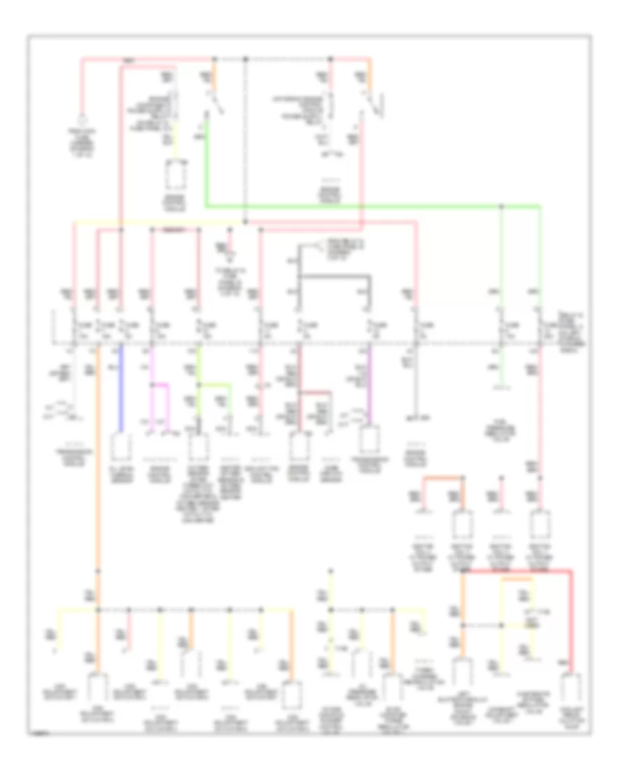 Power Distribution Wiring Diagram (9 of 10) for Audi A6 Premium Plus 2014