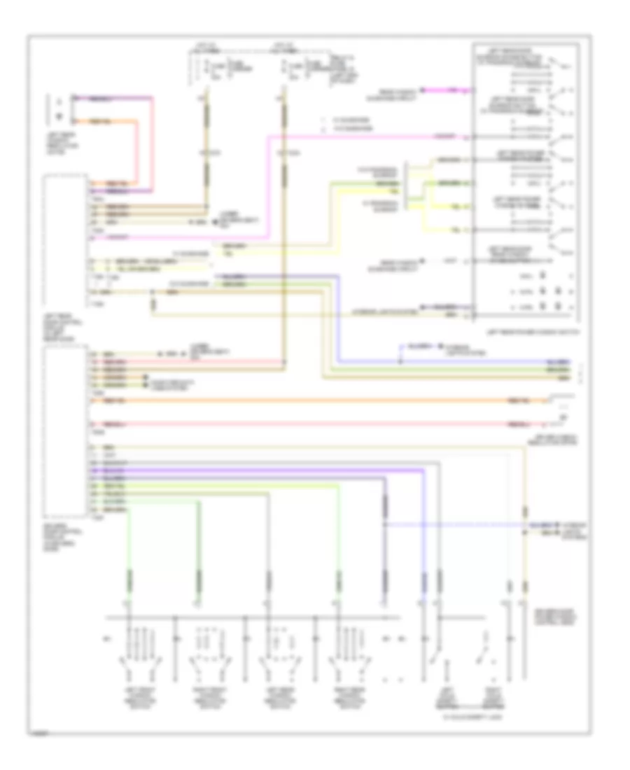 Power Windows Wiring Diagram 1 of 2 for Audi A6 Premium Plus 2014