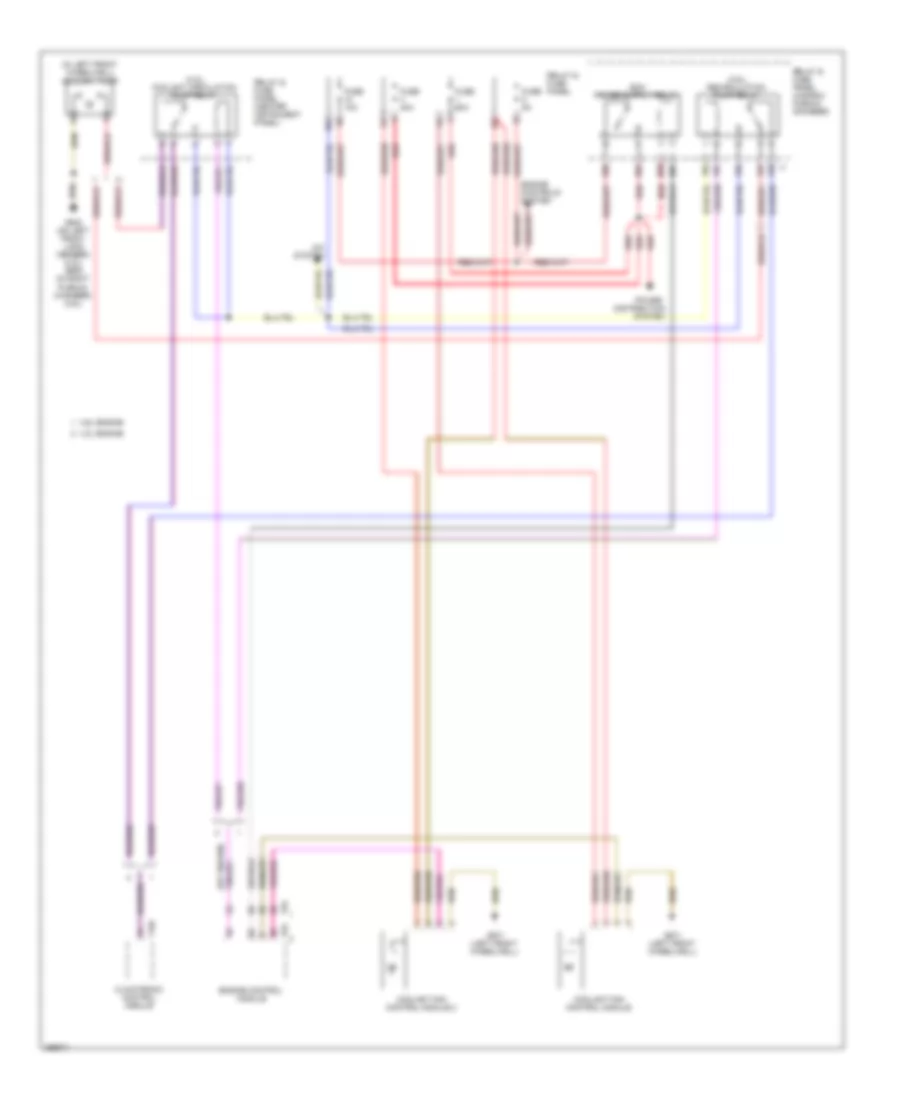 Cooling Fan Wiring Diagram for Audi Q7 3.6 2007