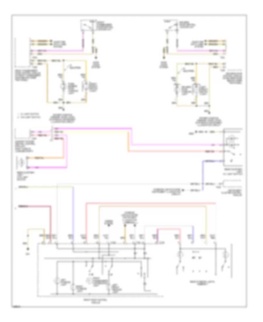 Courtesy Lamps Wiring Diagram (2 of 2) for Audi Q7 3.6 2007