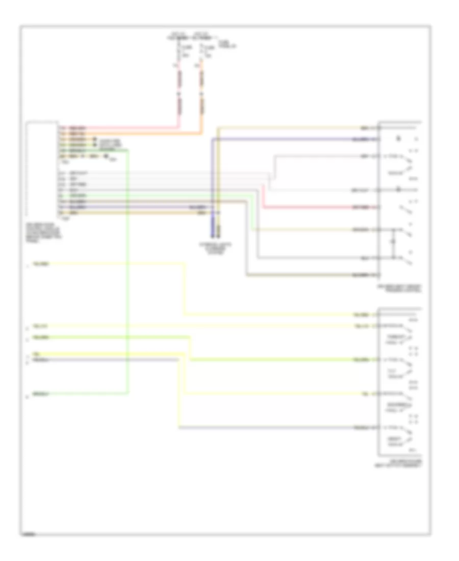 Memory Systems Wiring Diagram 2 of 2 for Audi Q7 3 6 2007