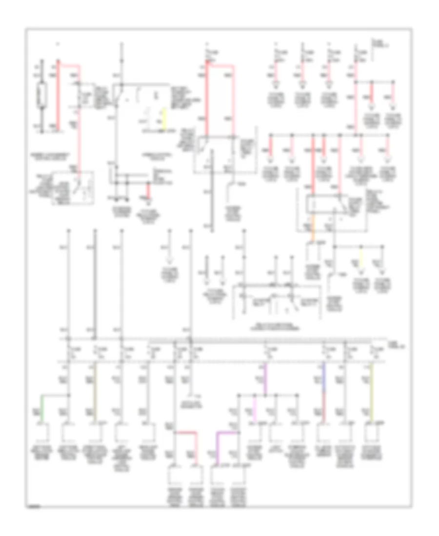 Power Distribution Wiring Diagram 1 of 5 for Audi Q7 3 6 2007