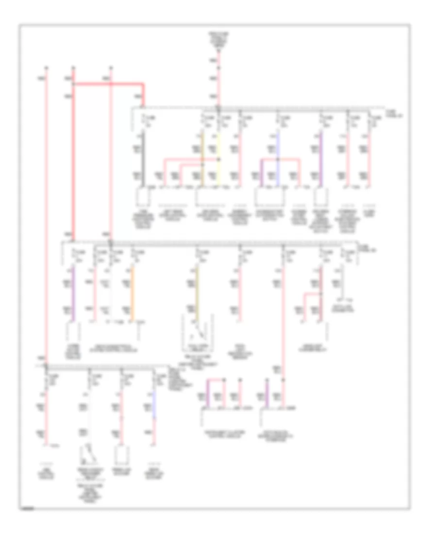 Power Distribution Wiring Diagram 2 of 5 for Audi Q7 3 6 2007