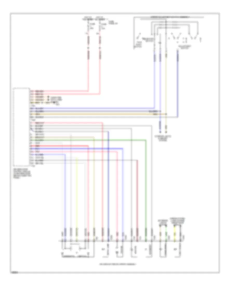 Power Mirrors Wiring Diagram (1 of 2) for Audi Q7 3.6 2007
