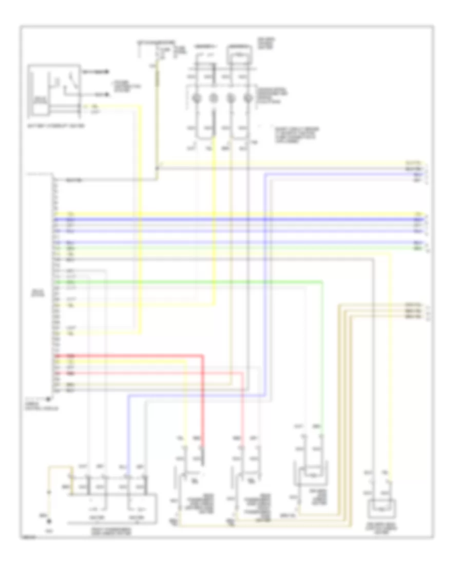 Supplemental Restraints Wiring Diagram 1 of 3 for Audi Q7 3 6 2007