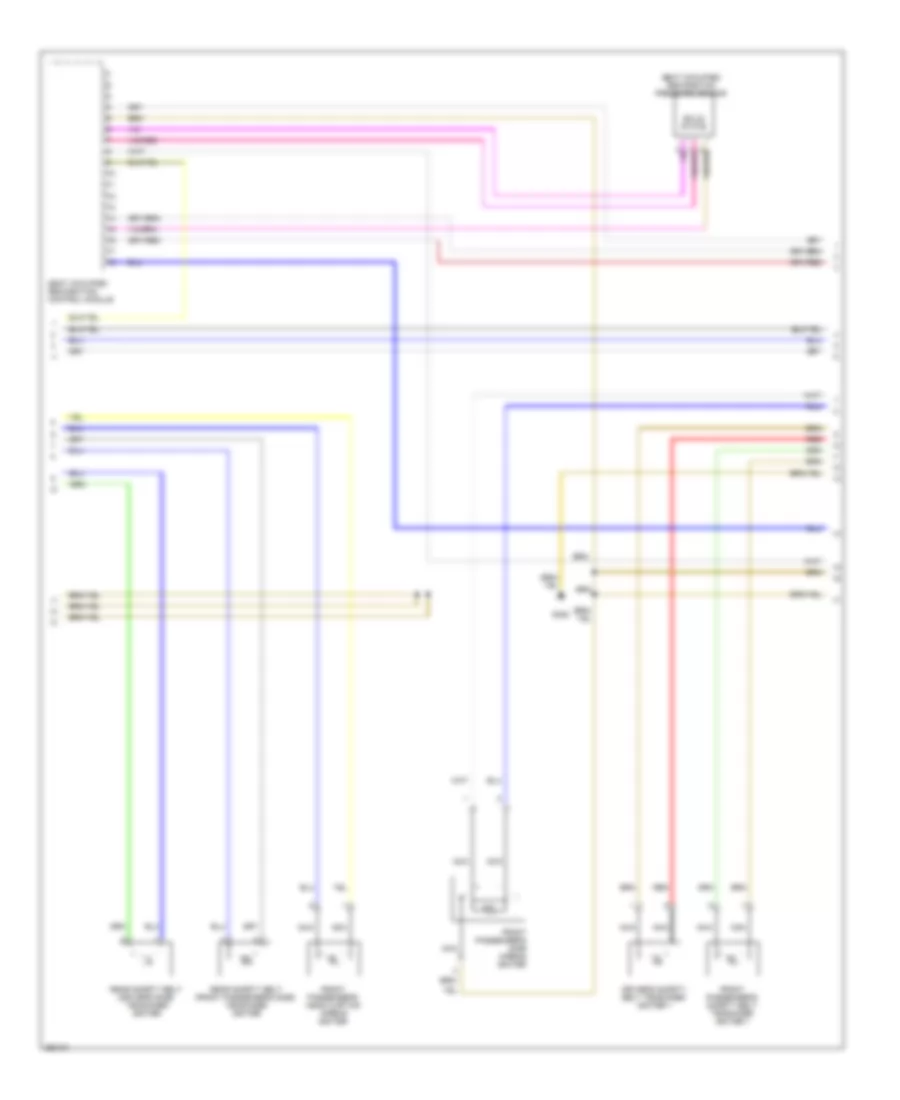 Supplemental Restraints Wiring Diagram (2 of 3) for Audi Q7 3.6 2007