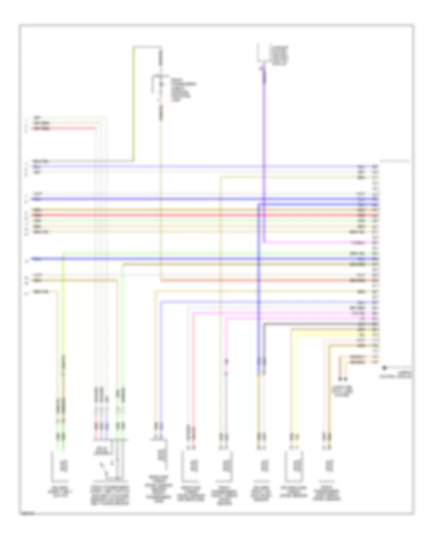 Supplemental Restraints Wiring Diagram (3 of 3) for Audi Q7 3.6 2007