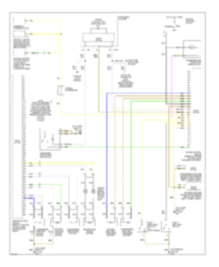 Supplemental Restraints Wiring Diagram for Audi TT 2002