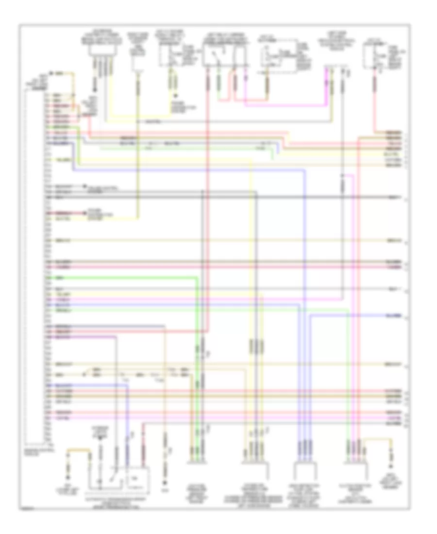 2.5L Turbo, Engine Performance Wiring Diagram (1 of 6) for Audi TT S 2012