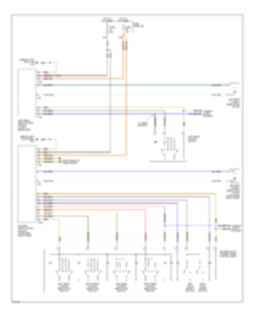Power Windows Wiring Diagram 1 of 2 for Audi A6 4 2 Quattro 2010
