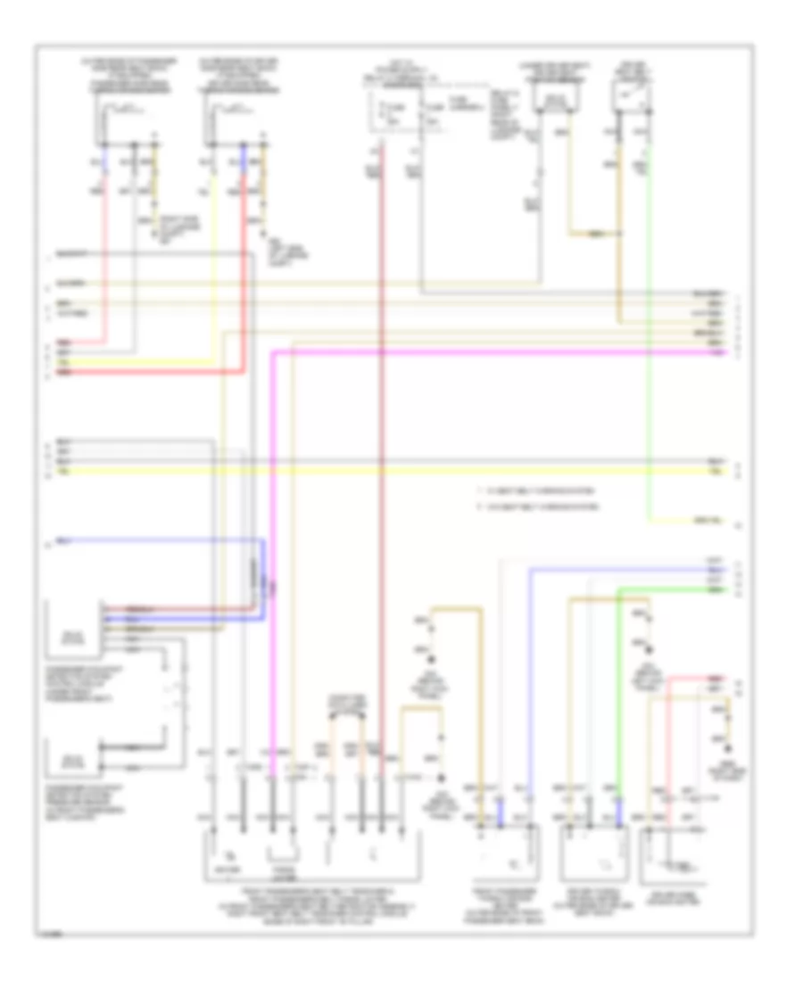 Supplemental Restraints Wiring Diagram 2 of 3 for Audi A6 Quattro Premium 2014