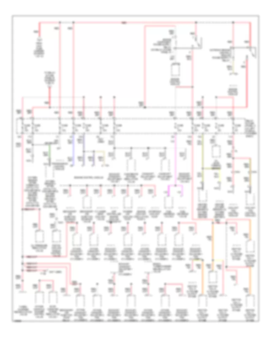 Power Distribution Wiring Diagram (2 of 10) for Audi A6 Quattro Premium 2014