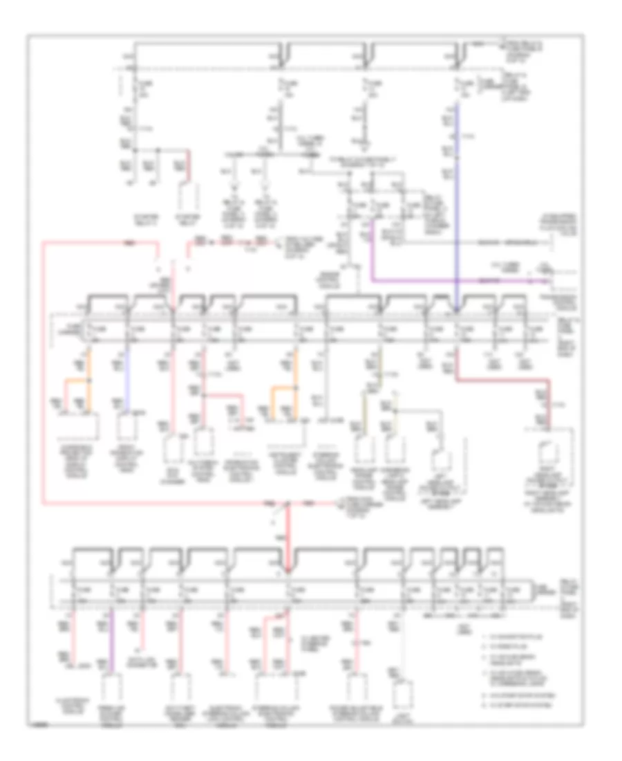 Power Distribution Wiring Diagram 3 of 10 for Audi A6 Quattro Premium 2014