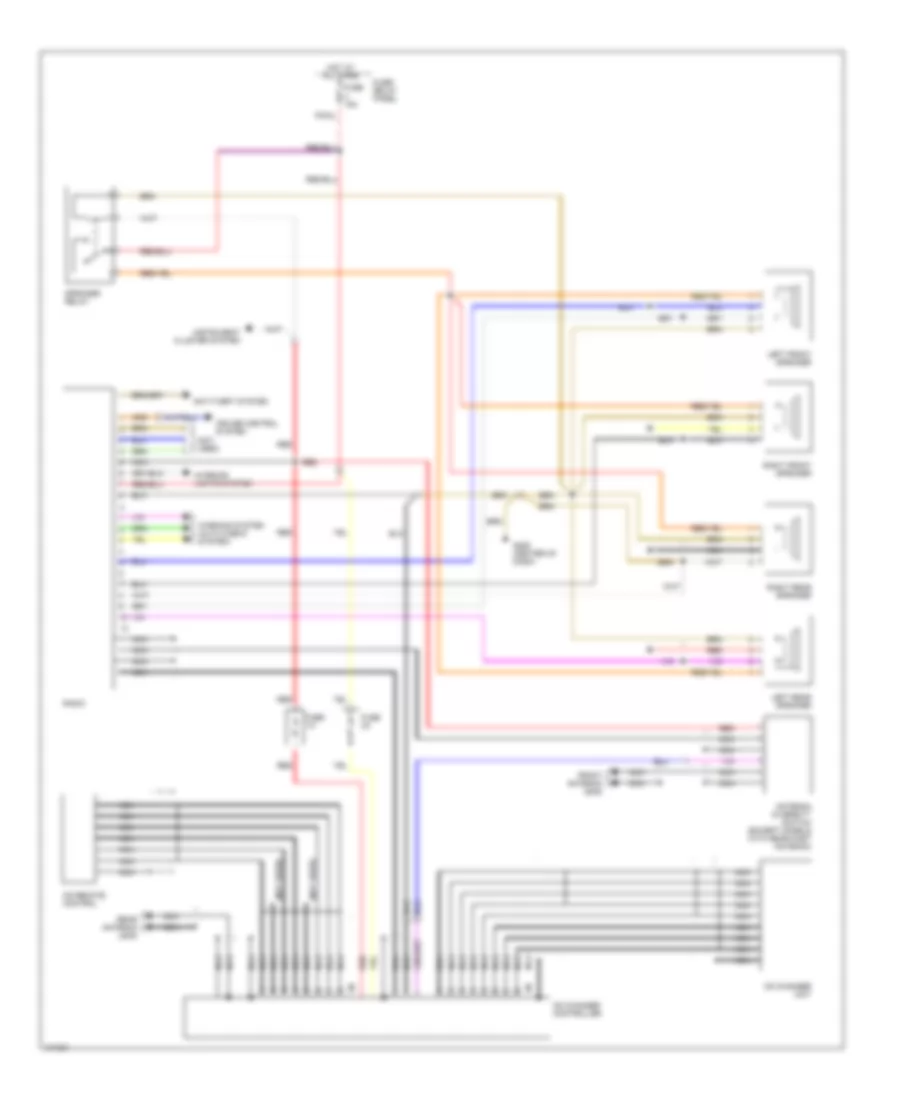Radio Wiring Diagram Except Wagon with CD Player for Audi 100 1990