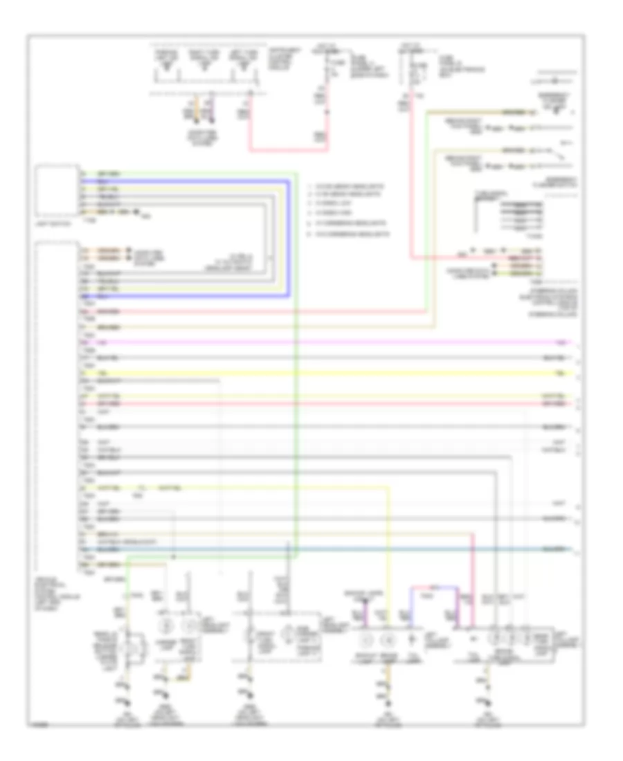 Exterior Lamps Wiring Diagram 1 of 2 for Audi A3 Premium 2013