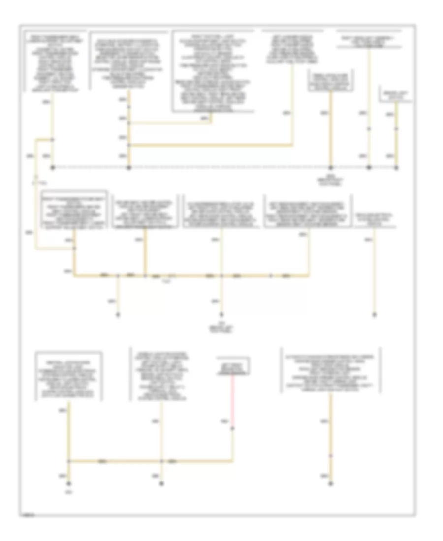 Ground Distribution Wiring Diagram 1 of 3 for Audi A3 Premium 2013