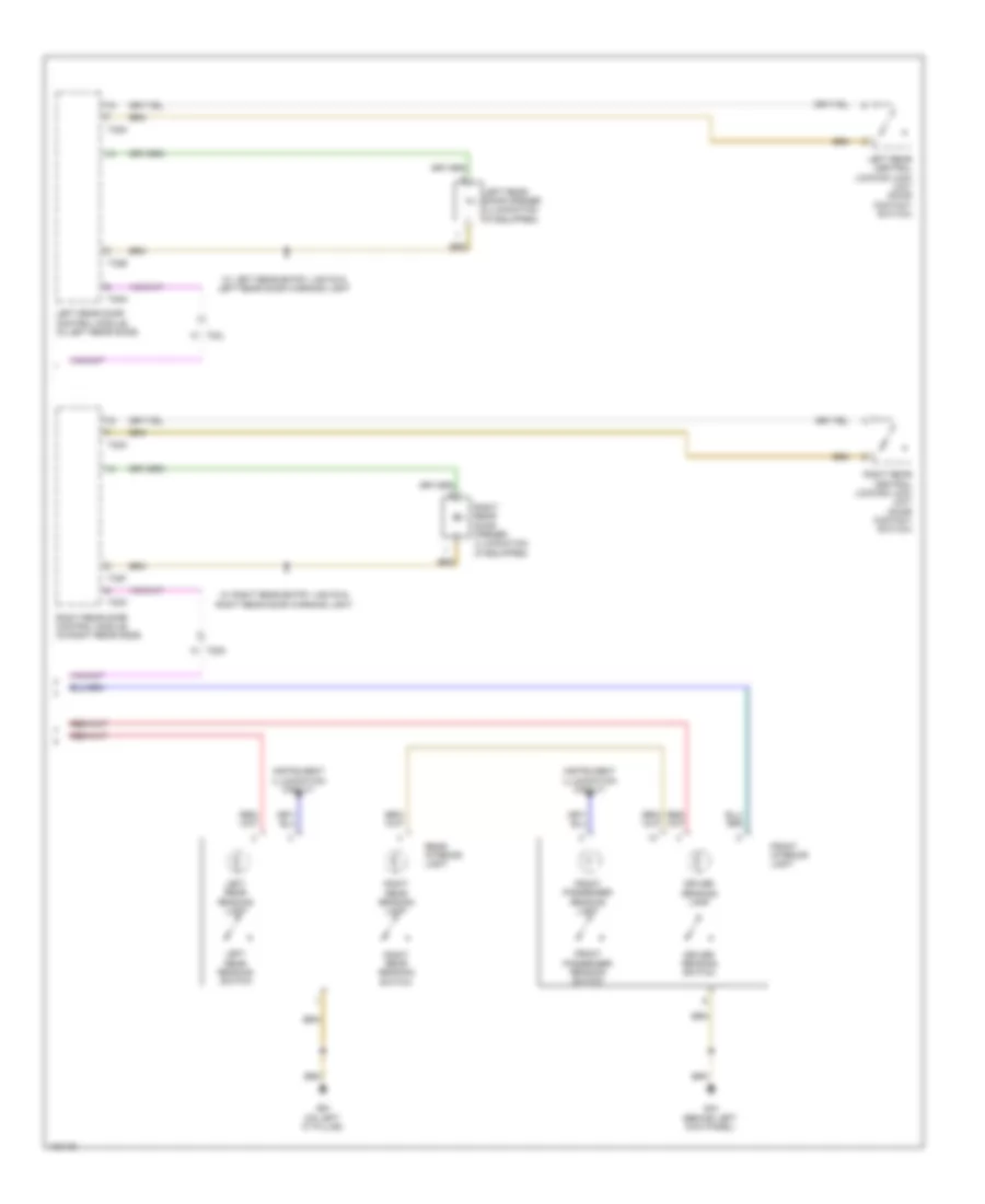 Courtesy Lamps Wiring Diagram 2 of 2 for Audi A3 Premium 2013