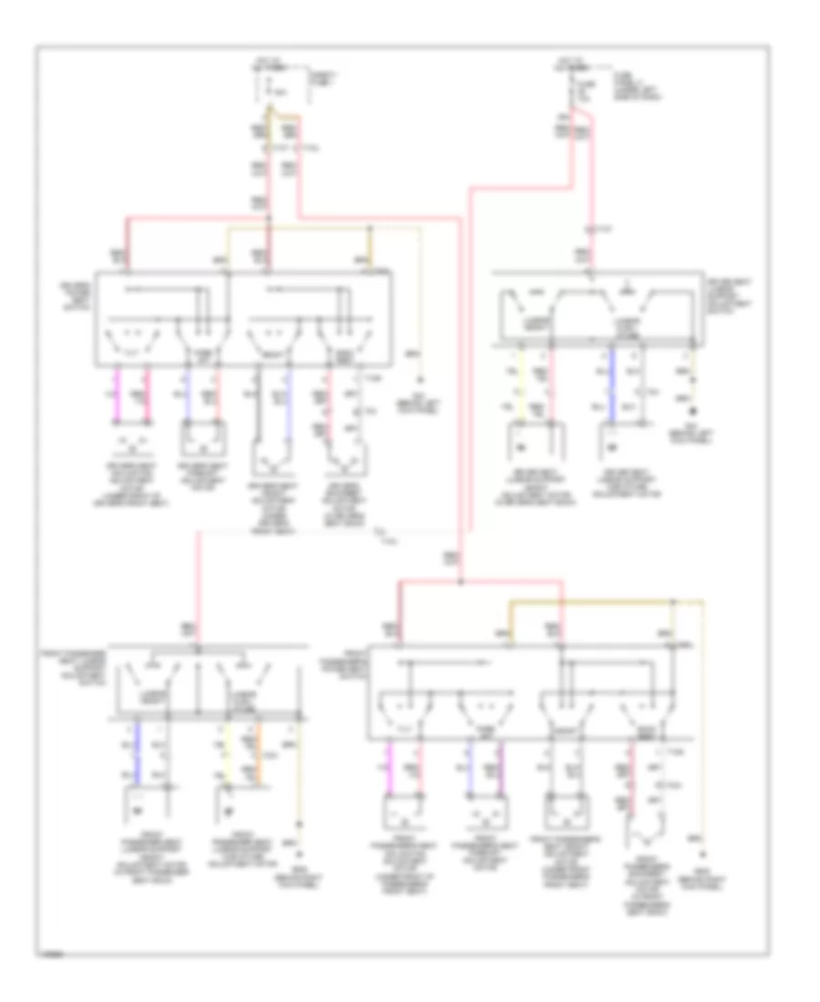 Power Seats Wiring Diagram for Audi A3 Premium 2013