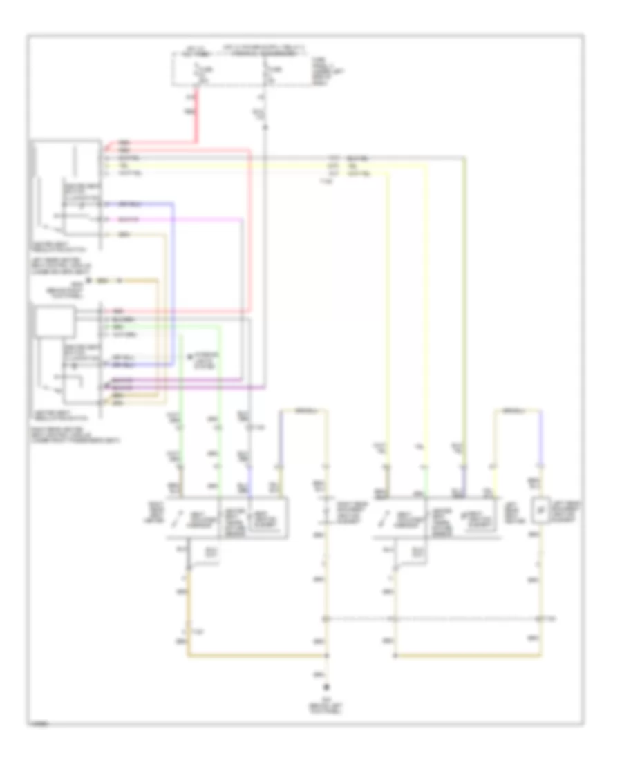 Rear Heated Seats Wiring Diagram for Audi A3 Premium 2013