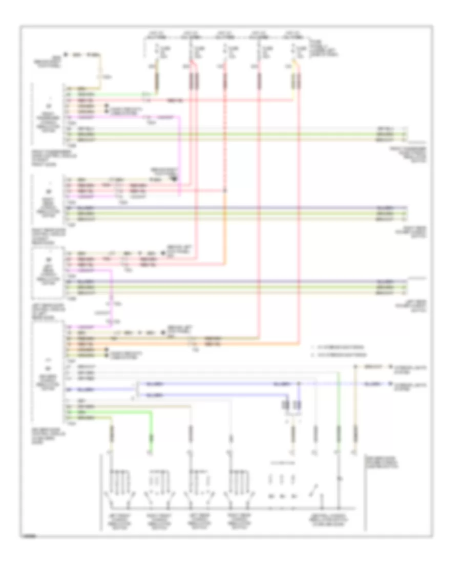 Power Windows Wiring Diagram for Audi A3 Premium 2013