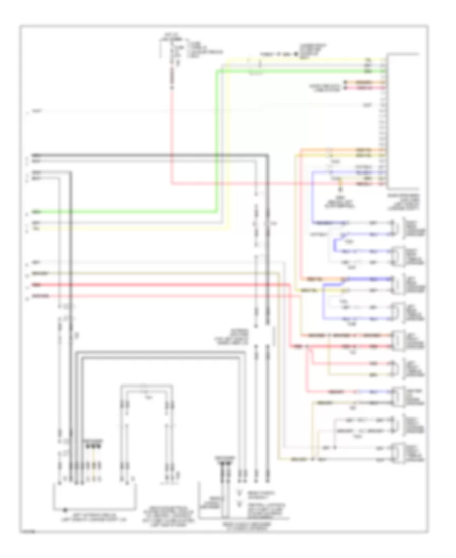 Radio Wiring Diagram without RNS Low RNS E  Bose 2 of 2 for Audi A3 Premium 2013