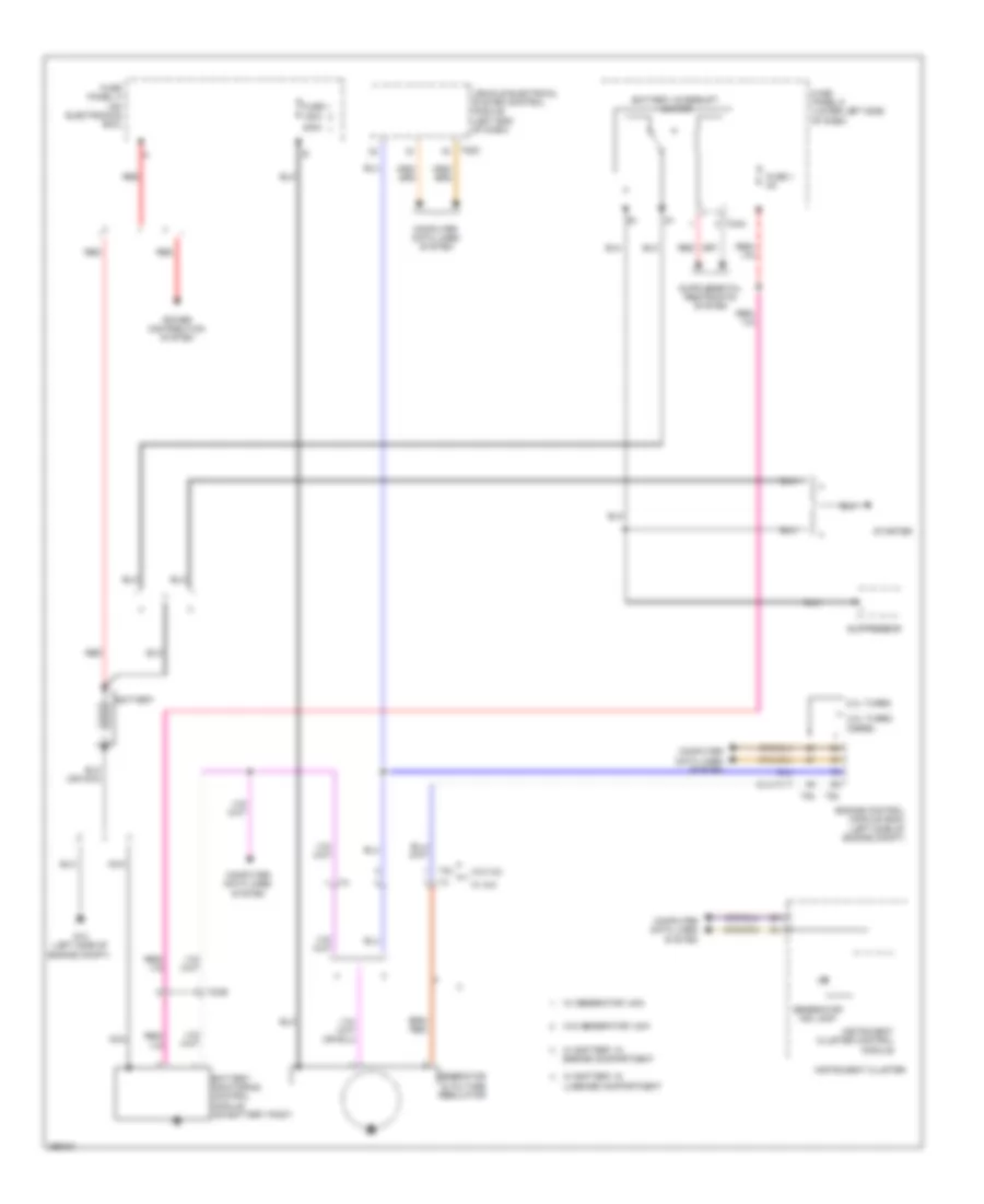 Charging Wiring Diagram for Audi A3 Premium 2013