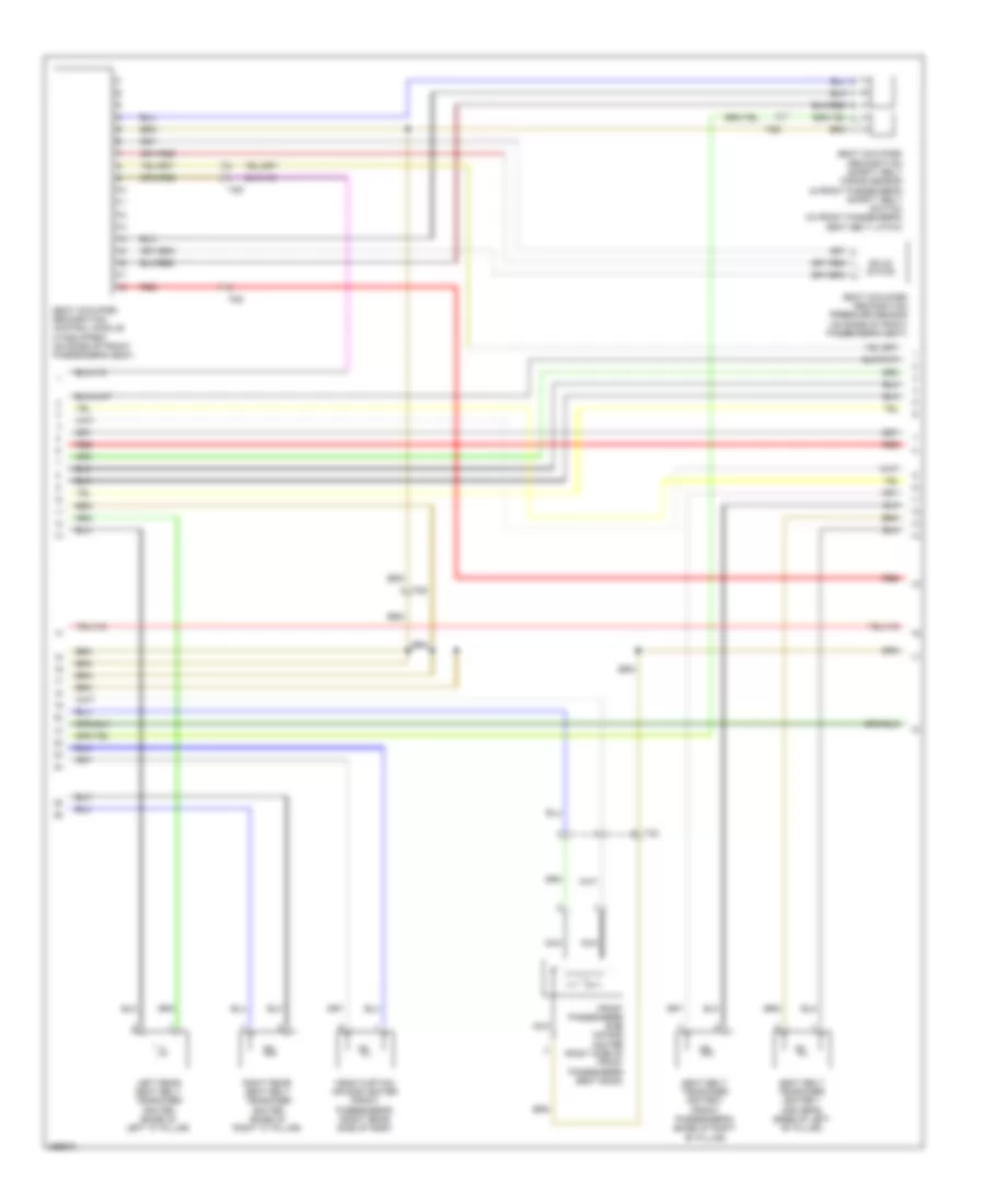Supplemental Restraints Wiring Diagram 2 of 3 for Audi A3 Premium 2013