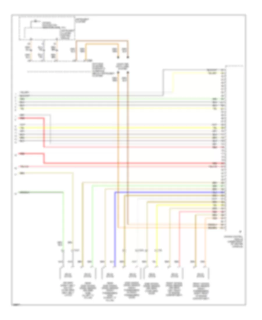 Supplemental Restraints Wiring Diagram 3 of 3 for Audi A3 Premium 2013