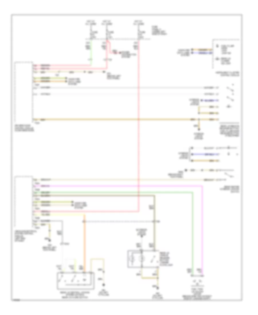 Trunk  Fuel Door Release Wiring Diagram for Audi A3 Premium 2013