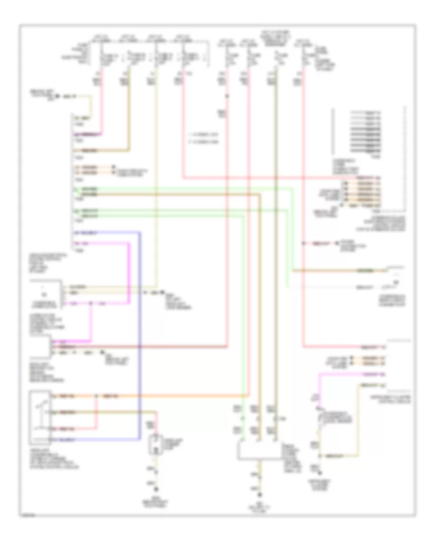 Wiper Washer Wiring Diagram for Audi A3 Premium 2013