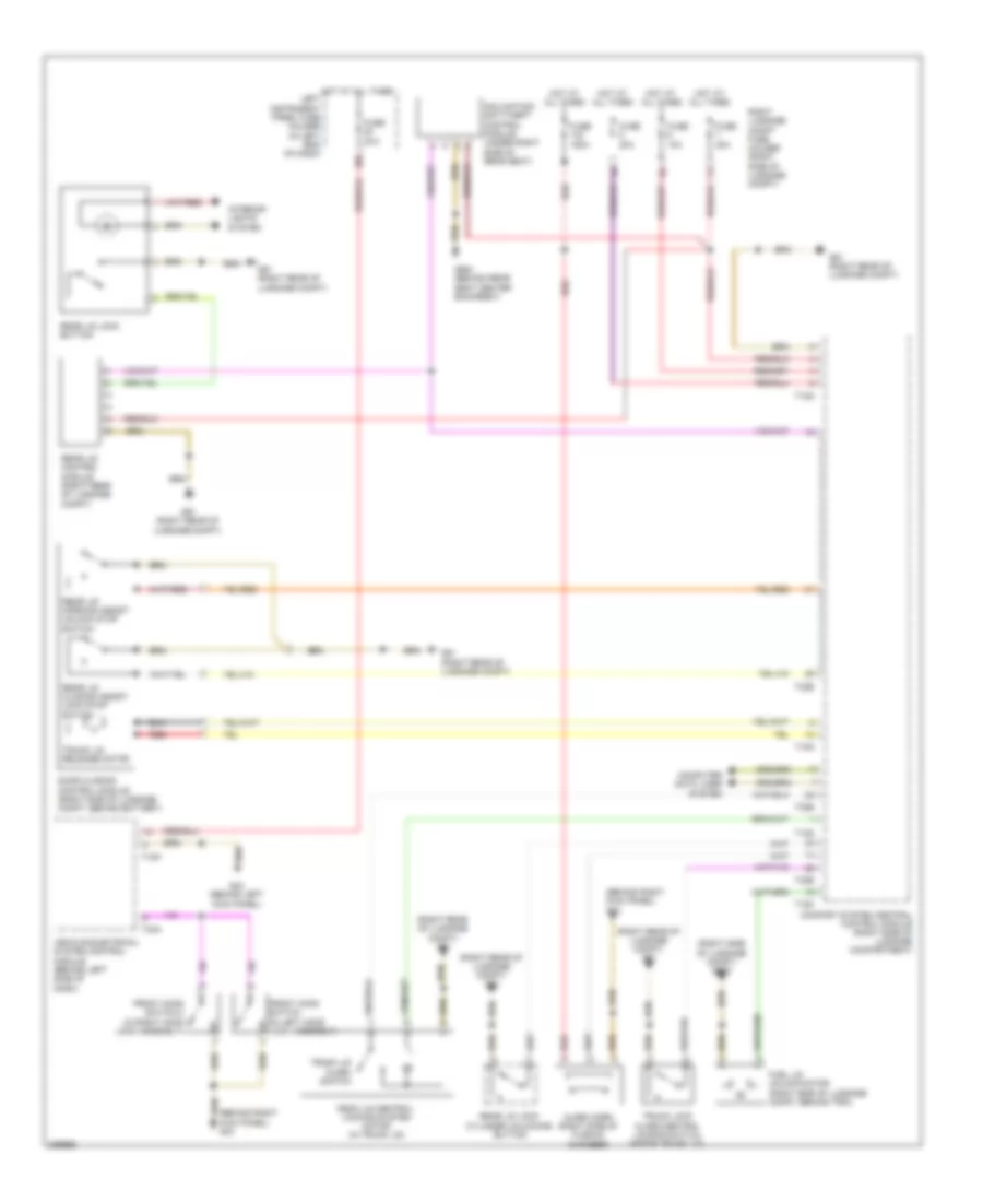 Anti theft  Central Locking Wiring Diagram 3 of 3 for Audi A8 L Quattro 2010