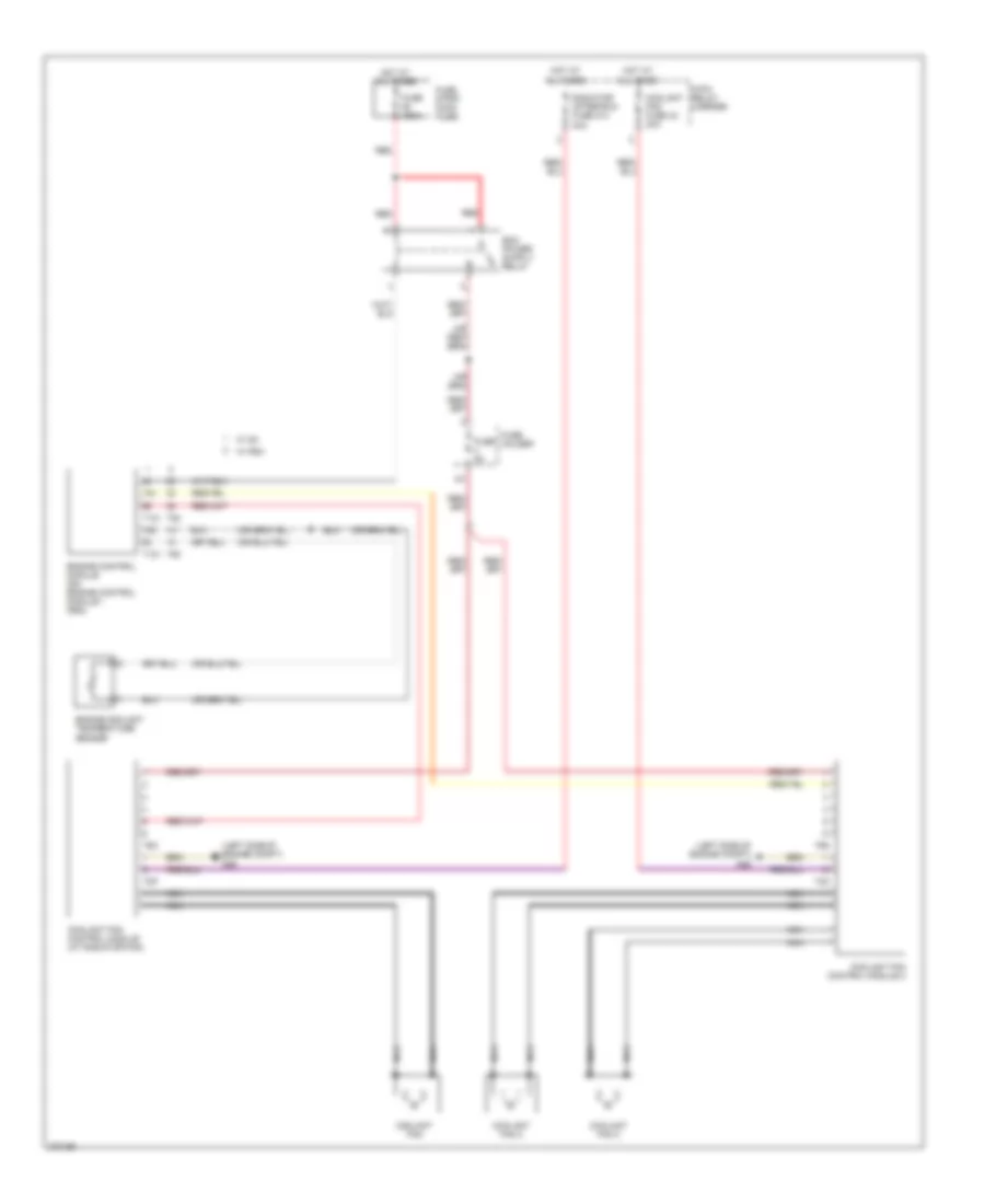 Cooling Fan Wiring Diagram for Audi RS 4 2007