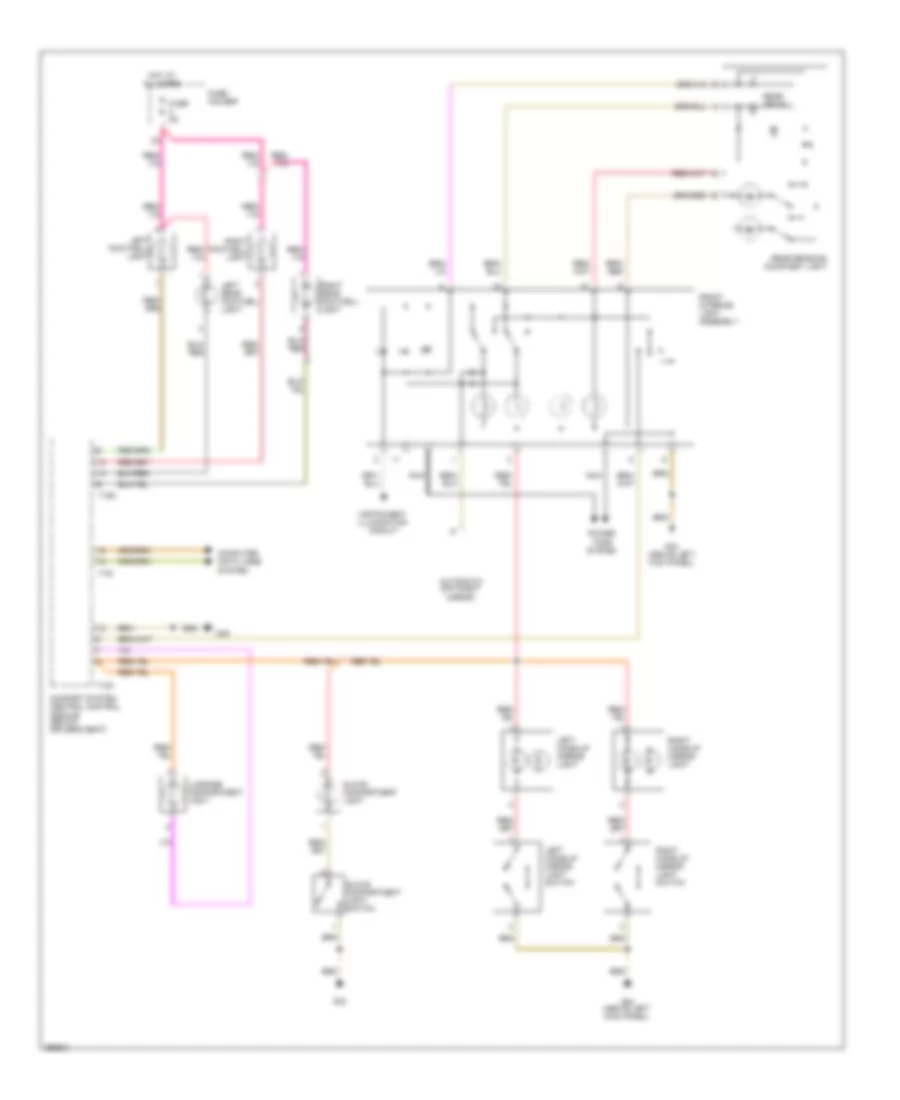 Courtesy Lamps Wiring Diagram 1 of 2 for Audi RS 4 2007