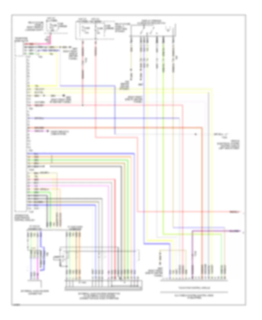 Multimedia Interface Wiring Diagram, with Navigation Plus (1 of 2) for Audi A6 Quattro Premium Plus 2014