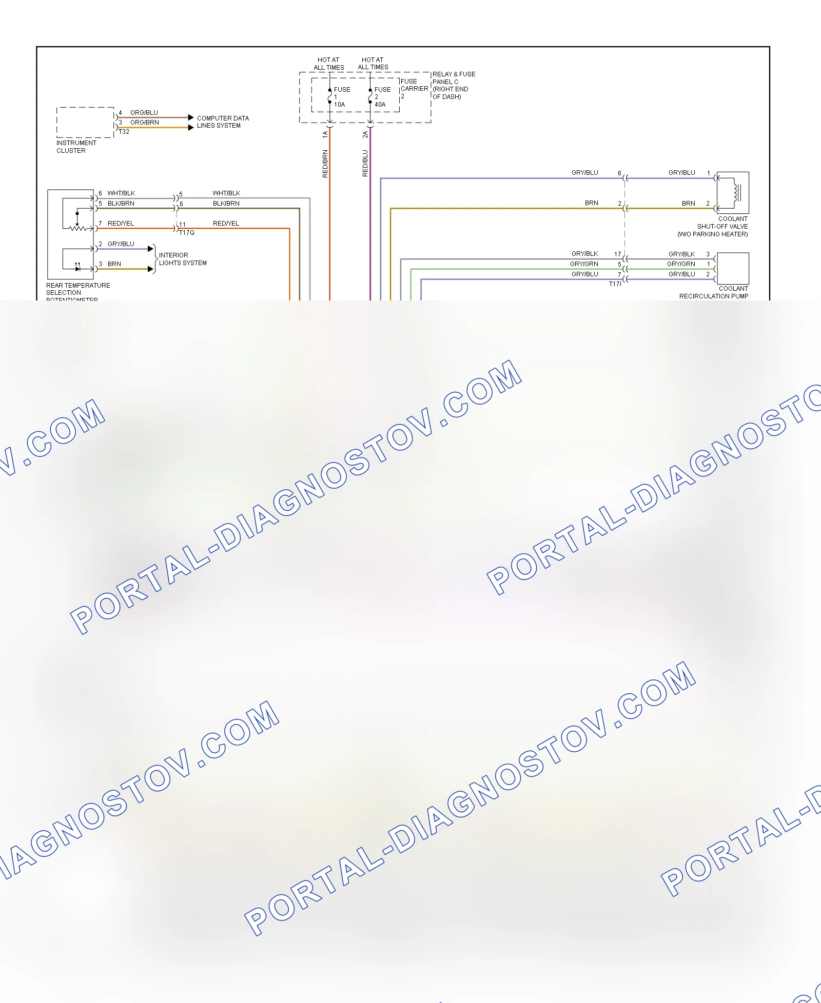 Automatic A C Wiring Diagram Basic 1 of 3 for Audi A6 Quattro Premium Plus 2014