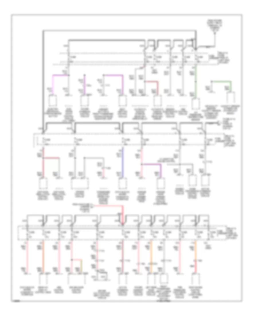 Power Distribution Wiring Diagram 5 of 10 for Audi A6 Quattro Premium Plus 2014