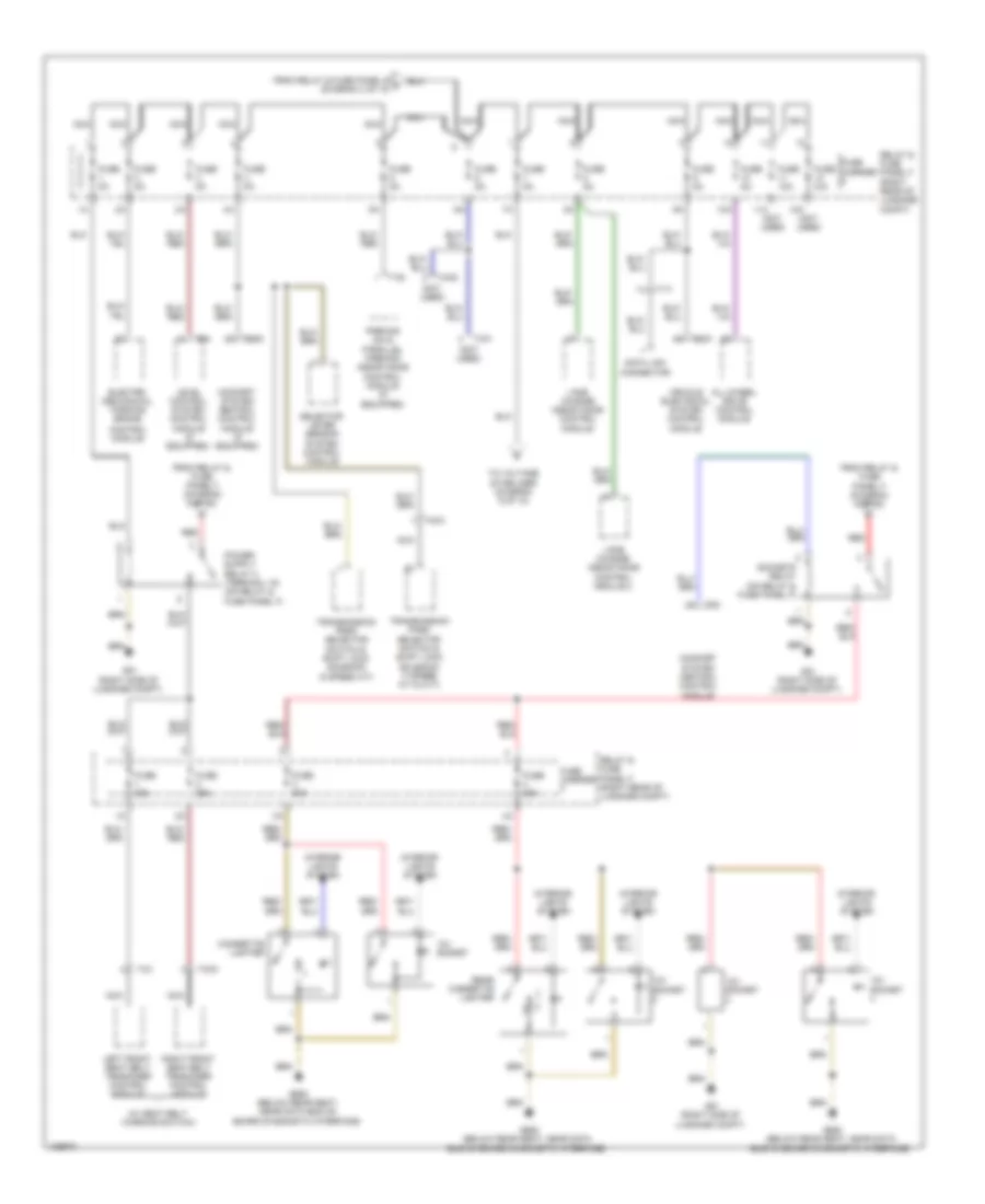Power Distribution Wiring Diagram (7 of 10) for Audi A6 Quattro Premium Plus 2014