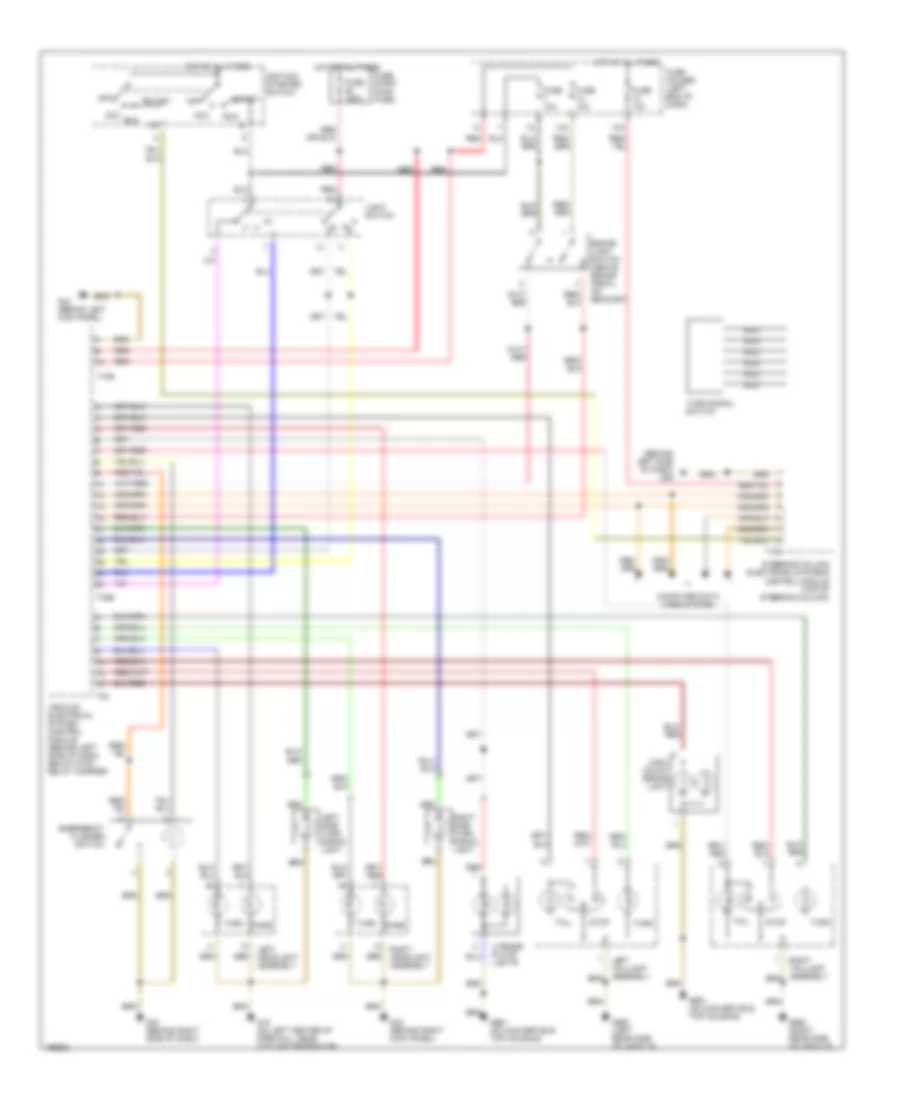 Exterior Lamps Wiring Diagram, with Convertible for Audi A4 2003